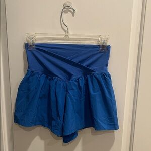 Offline by aerie Real Me Royal Blue Crossover Flowy Shorts